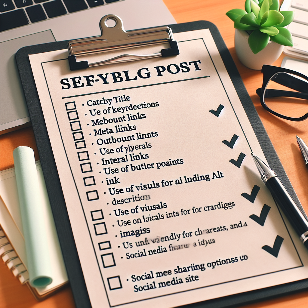 Article de blog SEO parfait : la checklist